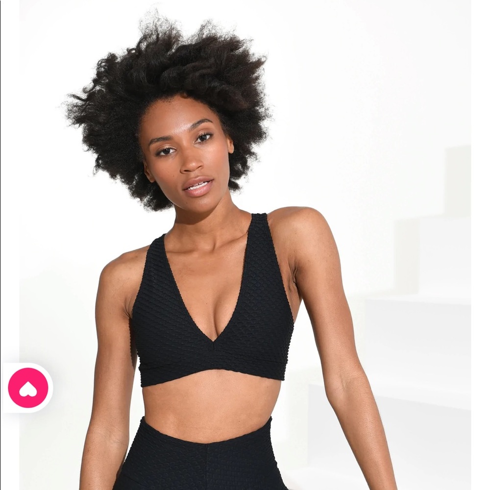 Booty by Brabants Croco Skin™ Deep V Top Black